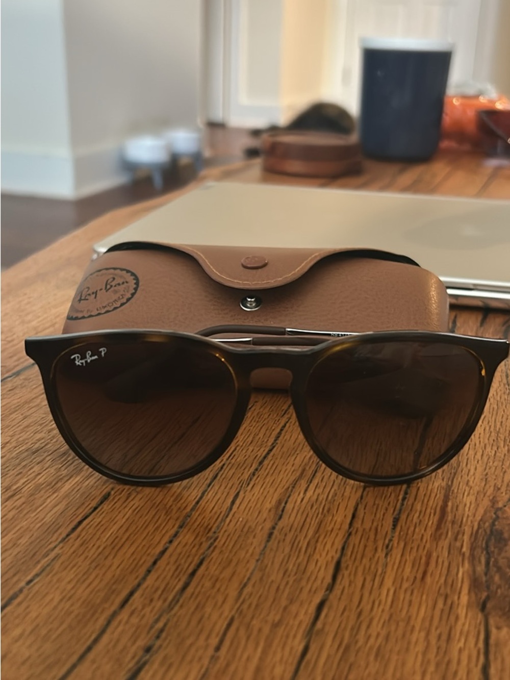 Erika Ray-Ban Brown Tortoiseshell Sunglasses with Brown Lenses